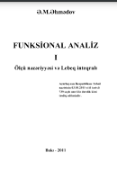 Funksional analiz. I